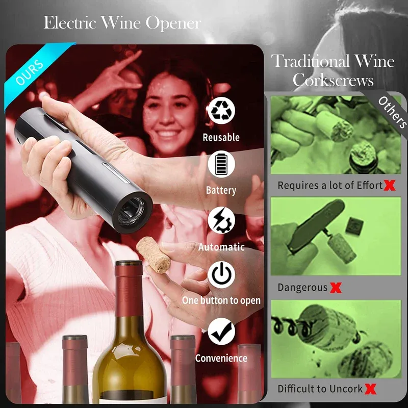 Electric Bottle Opener Set &mdash; practical kitchen gadget
